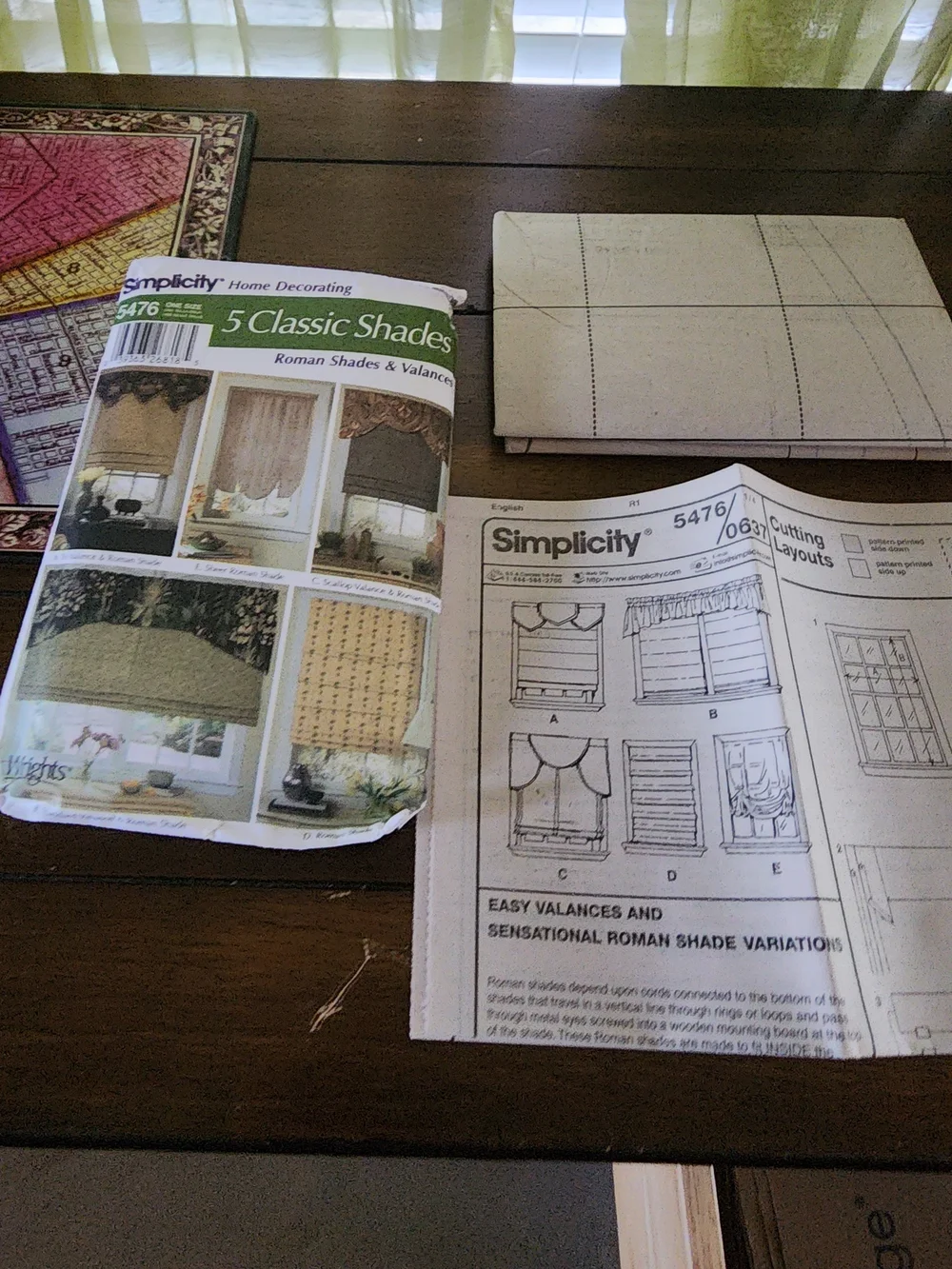 Simplicity Roman Shade Fabric Kit in Beige